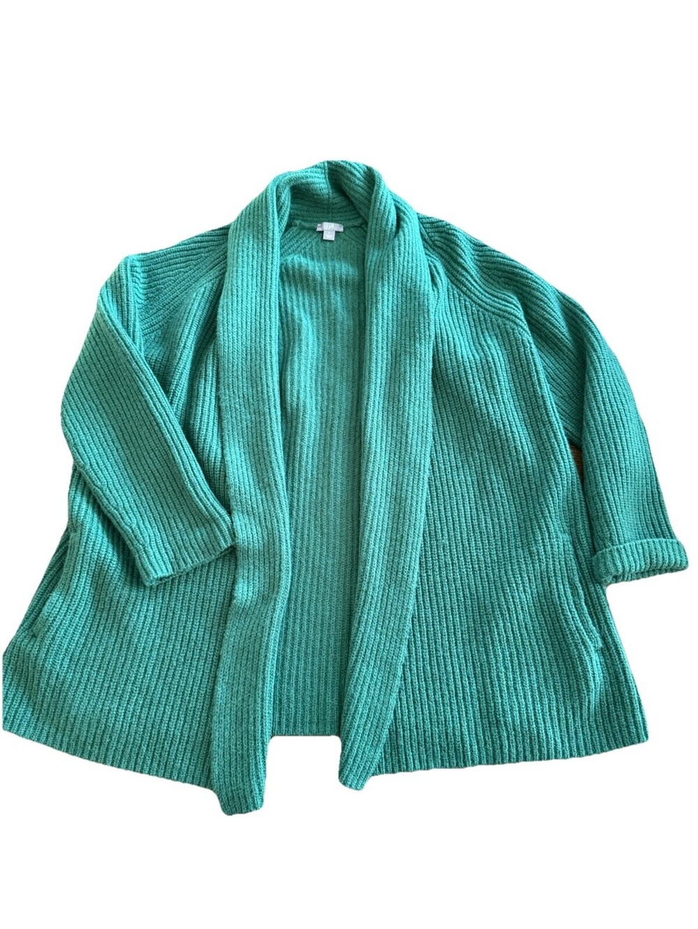 J. Jill merino wool alpaca blend cardigan Kelly Green Size Large Has Pockets